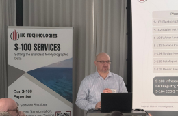 The S-100 Workshop in Montréal, featuring Ed Kuwalek, with focused discussions on implementation, practical workflows, and real-world experiences in S-100 adoption.