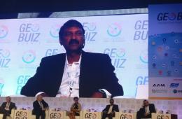 Mr Rajesh Alla, CMD speaking at Geobuiz event #GWF2018