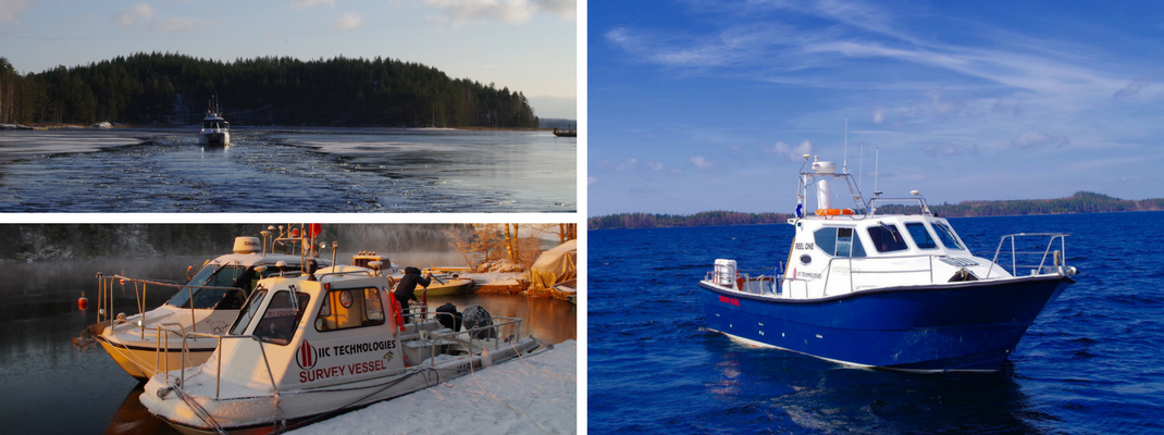 IIC Technologies bathymeteric survey vessels in Finland